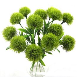 Fake Single Stem Dandelion 10.24" Length Simulation Plastic onion flower for Wedding Home Decorative Artificial Flowers