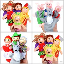 1pc Dito Puppets Cloth Doll Bambino Educativo Mano Cartoon Animal Giocattolo DB