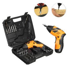 Freeshipping 45 In 1 carbon steel Rechargeable Wireless Cordless Electric Screwdriver Drill Kit Power Tool