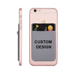 Wholesale Custom Logo Back Sticker for Phone Smart Wallet Phone Back Cell Phone Sticker Card Holder