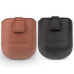 Genuine leather Case for Apple AirPods Soft Silicone Anti-lost Cover Mini Pocket For Apple AirPods Ultra Thin Bag