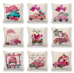 2020 Pillow Case Valentines Day Gift for Couple Girlfriend Romantic Pillow Cover Wedding Party Holiday DIY Decorations 45x45 150 styles