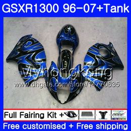 Fairing For SUZUKI Hayabusa Black Blue GSX-R1300 1996 1997 1998 2007 333HM.186 GSXR 1300 GSXR1300 96 97 98 99 00 01 02 03 04 05 06 07 Kit