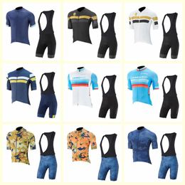 CAPO team Cycling Short Sleeves jersey bib shorts sets 3D gel pad Top Brand Quality Bike sportwear U72206