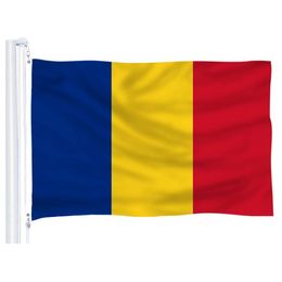 Romania Flag 90x150cm Romanian Country National Flags 1.5mx0.9m Polyester Flag with Two Grommets