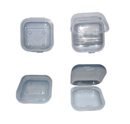 5000pcs/lot Square Mini Empty Plastic Transparent Boxes Pill Cases with lids Clear Jewellery Earplugs Cosmetic Nail-art Storage Box 3.5*3.5cm