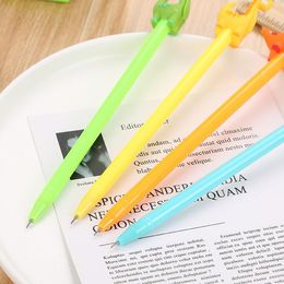 Cartoon Creative Dinosaur Gel Pen Kawaii Promotional Gift Silicone Stationery Pen Student School Office Supply Free Shipping LX1976