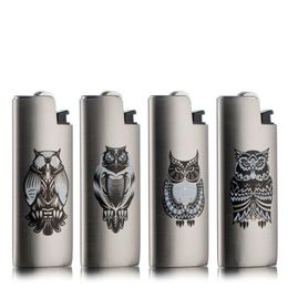 Colorful Metal Portable Protective Shell Sleeve Case Lighter Housing Cover Innovative Design Holder For Tobacco Cigarette Smoking Tool DHL