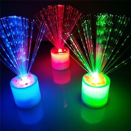 Star LED light night color fiber declaration non-smoking candle light factory direct Rave Toy