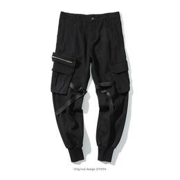 Camouflage Hip Hop Kpop Casual Cargo Pants Hombre Modis Pantalones Streetwear Trousers Harajuku Pencil Pants Men Many Pockets 702