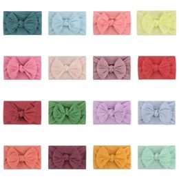 Baby Headbands Bows Girls Elastic Bow Tie Hair Bands Infant Toddler Newborn Children Hair Accessories 23 Styles Birthday Party Gift