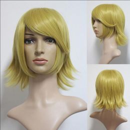 WIG New Vocaloid Kagamine Rin Blonde Short Anime Cosplay Costume Party Hair Full Wig