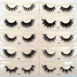 100% Hand Made Mink Eyelashes Cruelty Free Dramatic Crisscross False Eyelashes 3D Mink Lashes Long Lasting Faux Cils for Makeup Tools