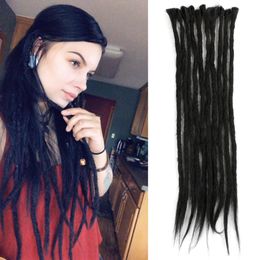 Mtmei Haar Handgemachte Dreadlocks Hair-Extensions Reggae Haar Hip-Hop Artfaux Locs Crochet Haar Crochet Geflechte 1 Stränge / 7 g / Packung