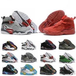 Distribuidores de descuento Día De San Valentín Blanco | Día Compre Nike Aire Jordan Retro 8 White Aqua Raid Red 8 VII 8s Zapatillas De Baloncesto Para Hombre Valentine's Day Chrome PACK DE CUENTA ATRÁS Hombres