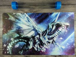 YuGiOh Blue-Eyes Alternative White Dragon Playmat Custom TCG Mat Free Best Tube