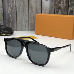 Wholesale- Luxury Popular Retro Z0936E Men Designer Sunglasses Shiny Gold Summer Style Laser Logo Gold Plated Come With Case