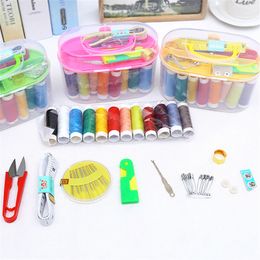 10pcs/set Portable Sewing Needles Tools Set Quilting Thread Stitching Embroidery Craft Sewing Kits Case Home Organiser Box