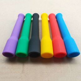 Newest Portable Innovative Design Colourful Silicone Mouthpiece Tips Mouth For Hookah Shisha Smoking Pipe Handle Accessories Hot Cake DHL