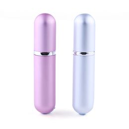 Empty Aluminum Glass Spray Bottle Mini Liquid Fine Mist Spray Bottles 5ml for Travel , Perfume Cosmetics Packaging 8 Colors