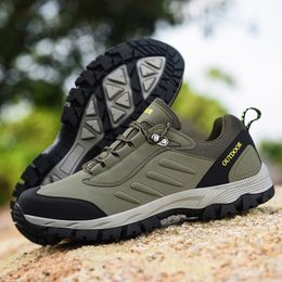 Luxury Leather mens womens running shoes Olive Green Khaki Grey Outdoor shoes mens trainers sport sneakers Homemade brand Made in China