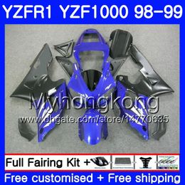 Bodywork For YAMAHA YZF R 1 YZF1000 dark blue black YZF-R1 1998 1999 Frame 235HM.47 YZF-1000 YZF R1 98 99 YZF 1000 YZFR1 98 99 Body Fairing