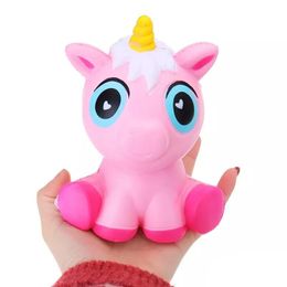 Squishy unicorns 15CM Jumbo Slow Rising Soft horse Oversize Phone Squeeze toys Pendant Anti Stress Kid Cartoon Toy Decompression kids toys