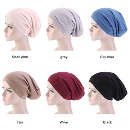 Cotton Satin Inner Hood Double-layer Chemotherapy Hat Confinement Cap