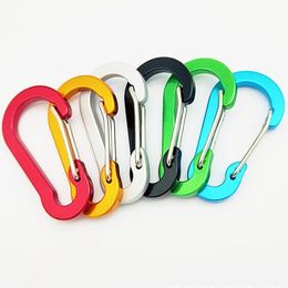 Flat Carabiner Keyrings Key Ring Chains Round Circel Keychain for AirTag Case Cover Outdoor Sports Hook Camping Hanging water bottle