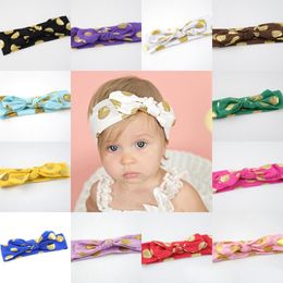 Baby Headband Cute Girls Hair Accessories Rabbit Ear Bow Elastic Hairband Baby Princess Gifts Hairbands Headwear Accessories