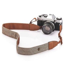 Universal Vintage Adjustable Cotton Leather Camera Shoulder Neck Strap Belt For Sony Nikon Cameras Strap Accessories