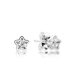 Cute shining little star Stud Earring Set Original Box for Pandora 925 Sterling Silver Women Girls Gift Jewellery Earrings