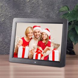 Freeshipping 12 Inch HD TFT LED Digital Photo Frame 1280 * 800 Electronic Frame Support Wireless Remote Control