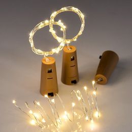 1M 2M 3M Lamp Cork Shaped Bottle Stopper Light Glass Wine Waterproof LED Copper Wire String Lights For Xmas Wedding Party Decor DH0976-3