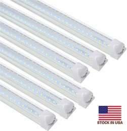 4ft 8ft T8 Integrated V shape tube light 36W 1200mm SMD2835-198led/72W 1500mm SMD2835-384led AC85-265V 25pcs/lot