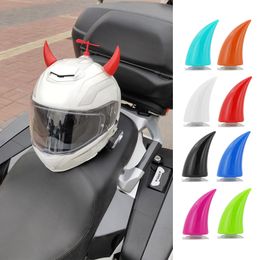 New Motorcycle Helmet Rubber Suction Cup Devil Horn Headwear Decoration Beamy