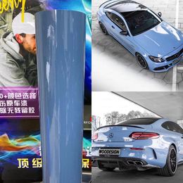 Porcelain blue Gloss Vinyl wrap China BLUE Car Wrap with air Bubble Free vehicle wrap covering With Low tack glue 3M quality 1.52x20m 5x67ft