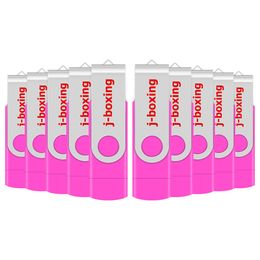 Bulk Pink 10PCS 8GB OTG USB 2.0 Flash Drive Swivel Thumb Drives Memory Stick Pen Storage for Computer Android Smartphone Tablet Macbook