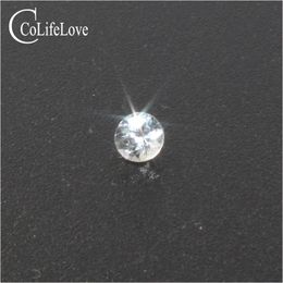 3 mm round cut natural white sapphire loose gemstone wholesale price 0.15 ct VS grade white sapphire for Jewellery shop