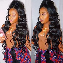 200% 360 Lace Frontal Wig for Black Women Pre Plucked lace front wig 13x6 Glueless Human Hair Wigs (20 Inch, body wave