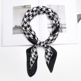 New fashion satin square scarfs in good price Out door activities Ladies summer square scarf in good price