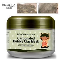 BIOAUQA Carbonated Bubble Clay Korean Mask for the Face Tony Moly Repair Face Masks Moisturising Whitening Hydrating Face Care