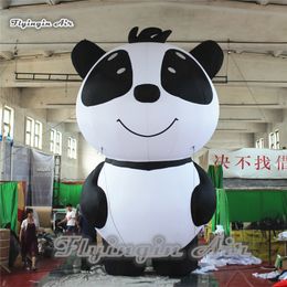 Cute Inflatable Panda Model 4m/6m Height Giant Blow Up Panda For Store And Parade Decoration