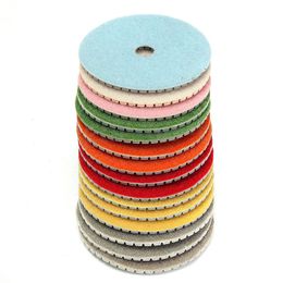 Freeshipping 16pcs/lot 4 inch inch 100mm Diamond Polishing Pads Granite Stone Concrete Marble