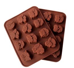 Owl Shaped Chocolate Mold Ice Mould 3D Shape DIY Fondant Mould Silicone Dessert Cake Tool