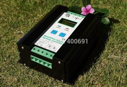 Freeshiping 37.5A 24V 900W hybrid system controller matched 300W PV panel & 600W wind turbine with booster charging and LCD display function