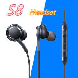 S8 Earphones Headset Mic For Samsung Galaxy S8 S9 S10 Note 3.5mm headphone Genuine Black Headphones Handsfree Earbuds Phone