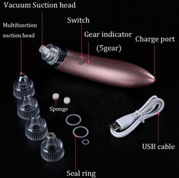 USB Electric Blackhead Remover Vacuum Suction Nose Facial Pore Cleaner Cleansing Blackhead Removal Tool Machine Skin Care Beauty Instrument