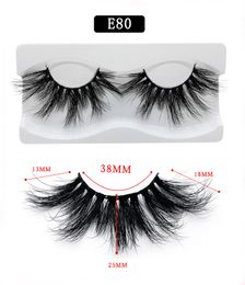 Handmade reusable 25mm mink eyelashes thick super long false eyelashes curly soft & vivid real mink fur hair 15 styles available DHL Free