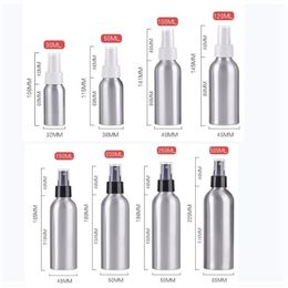 30ml 50ml 100ml 120ml 150ml 250ml Aluminum Fine Mist Spray Bottles Refillable Metal Atomizer Container Cosmetic Perfume Makeup Packaging